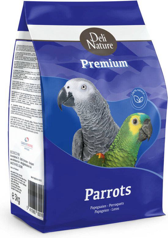Deli Nature Premium papegaai 3kg Deli nature - Deli nature - Groen