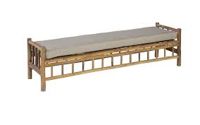Exotan Bamboo Tennis Bench Taupe tuinmeubel Exotan - Exotan - Bruin