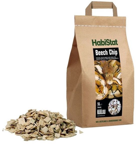 Habistat Aquadistri beukensnipper substraat grof 10 liter Habistat Aquadistri - Aquadistri