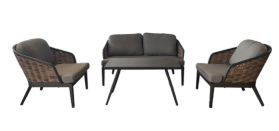 Oosterik Home Loungeset Hawaii Nature Grey Oosterik Home Oosterik Home - Oosterik home - Grijs