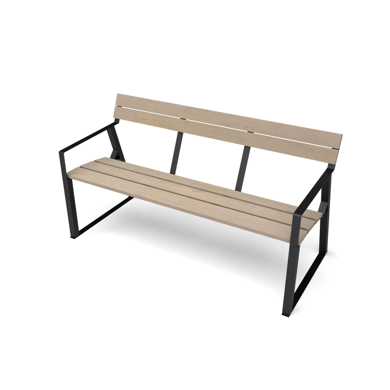 Geroba Setti bank 680x1500x800 mm Geroba - Geroba - Zwart