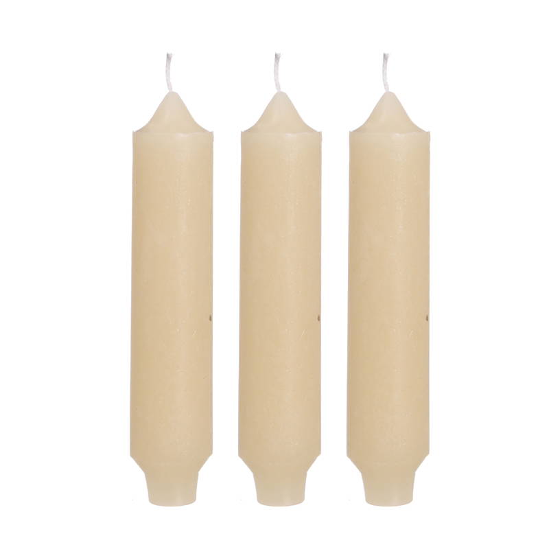 Hortus Palermo kaarsen set 3 stuks dia. 3.5 x H 17 cm creme Hortus - Hortus - Roze