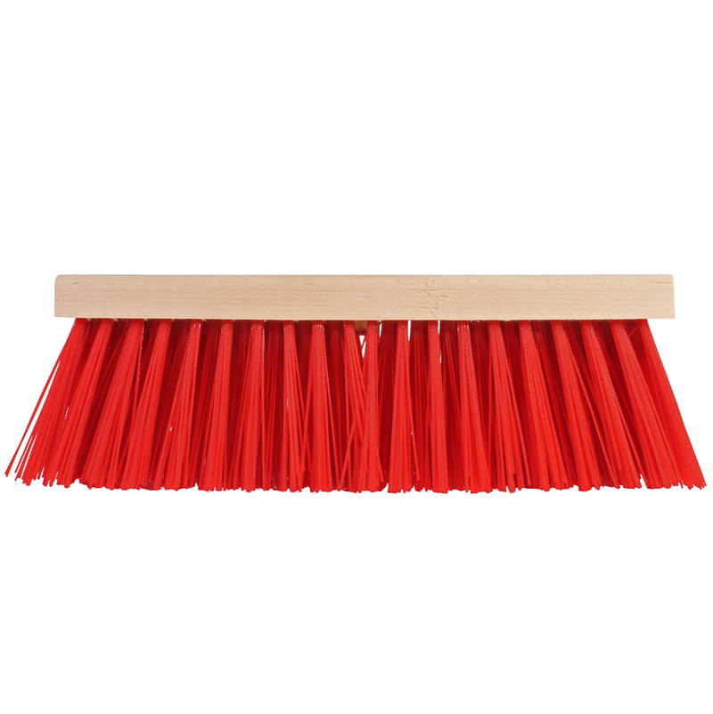 Talen Tools Bezem 41 cm breed kunststof haren Talen Tools - Talentools - Rood