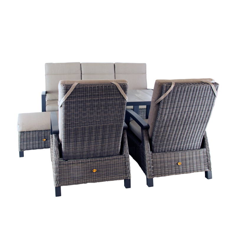 Oosterik Home Loungeset New Haven Coffee Brown Oosterik Home - Oosterik home - Bruin