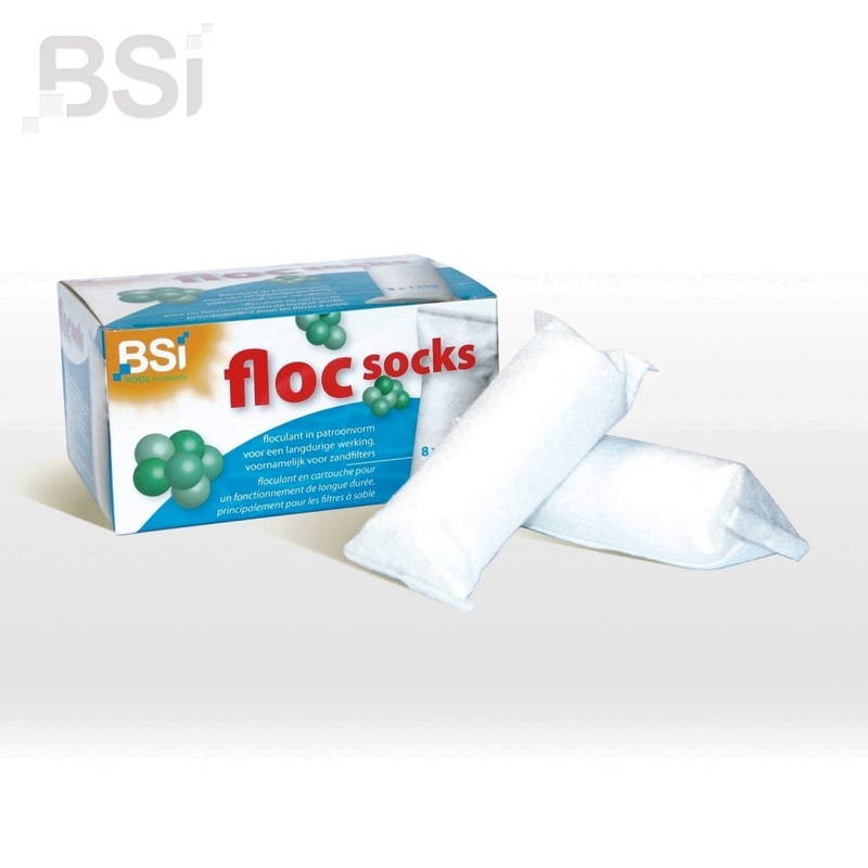 Bsi Floc socks 8 x 125 gram Zwembadonderhoud BSI - Bsi