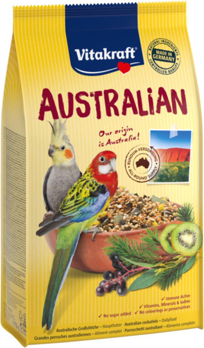 Vitakraft Valkparkietenvoer Australian 750gr. Vitakraft - Vitakraft