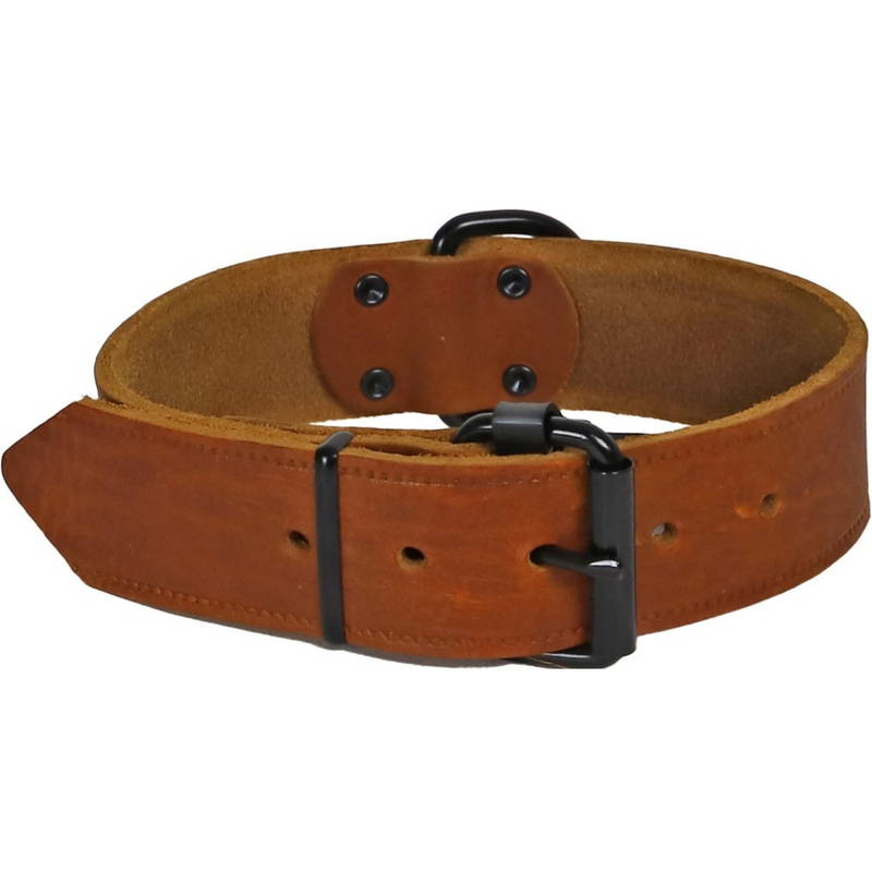 Halsband softleder 40mm/70cm cognac Gebr. de Boon - Gebr de boon - Bruin