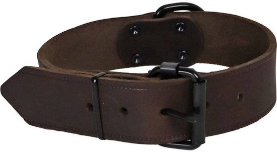 Halsband soft leder 30mm/40cm Gebr. de Boon - Gebr de boon - Bruin