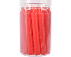 Decoris Dinerkaars wax d1h10 cm k. 22st - - Rood