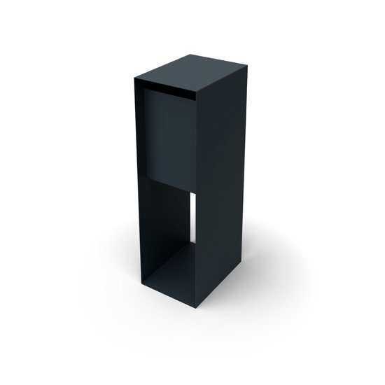 Geroba Carta Standaard antraciet L30 x B40 x H100 cm - - Grijs