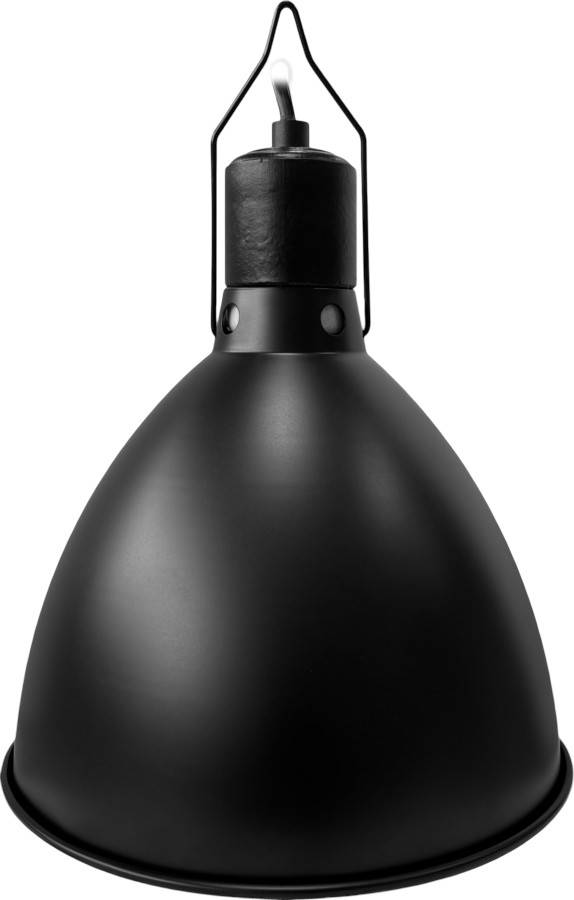 Dome e27 fitting 21 cm zwart Repto - Repto