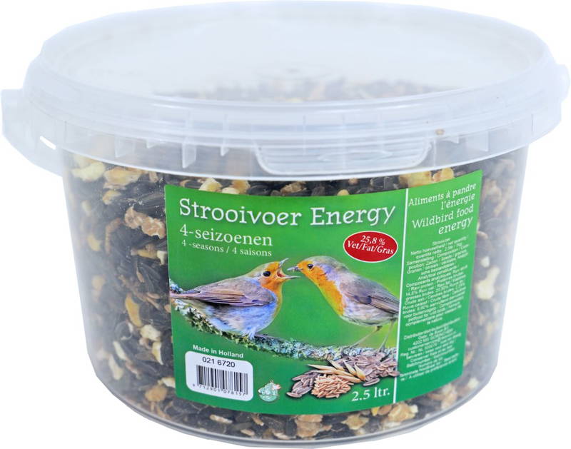 Boon Boon strooivoer energy 4-seizoenen emmer 2.5l Gebr. de Boon - Gebr de boon