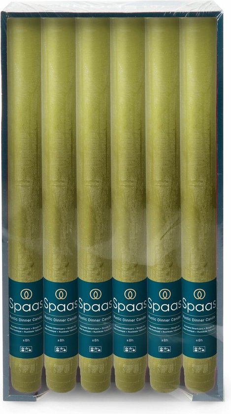 Spaas Dinerkaars rustiek 8u per stuk olijf - - Groen