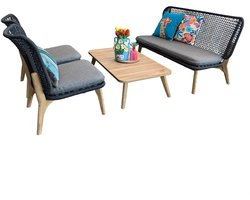 Buitengewoon de Boet Vergalda Sofa Loungeset Antraciet -