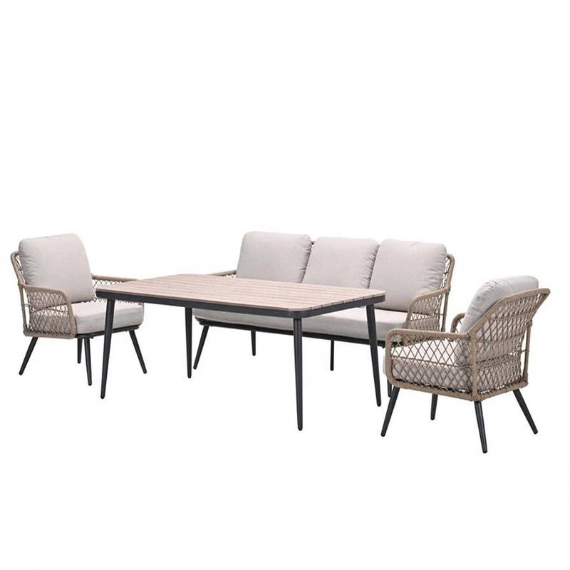 Garden Impressions Allasio Sofa Loungeset 4-dlg Dessert Sand Garden Impressions - Garden impressions