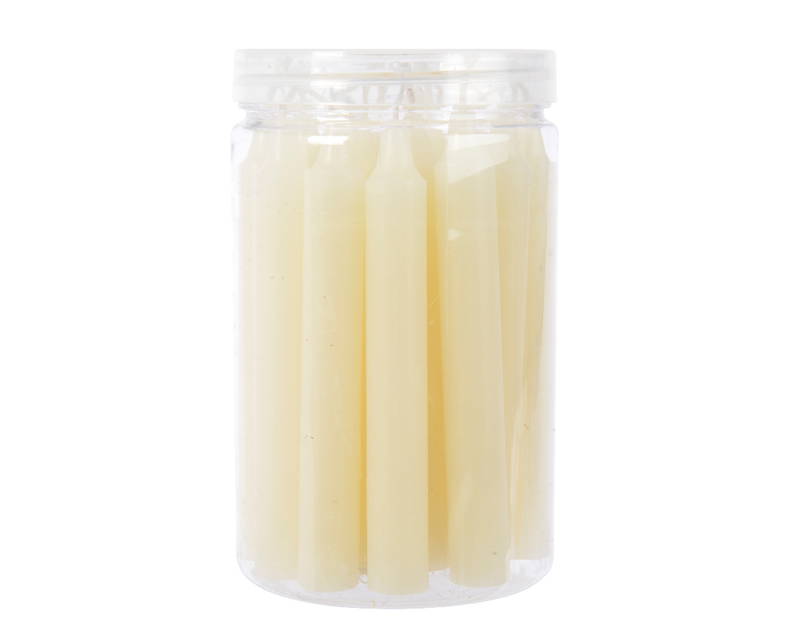 Decoris Dinerkaars wax d1h10 cm ivoor 22st Decoris - Decoris - Grijs