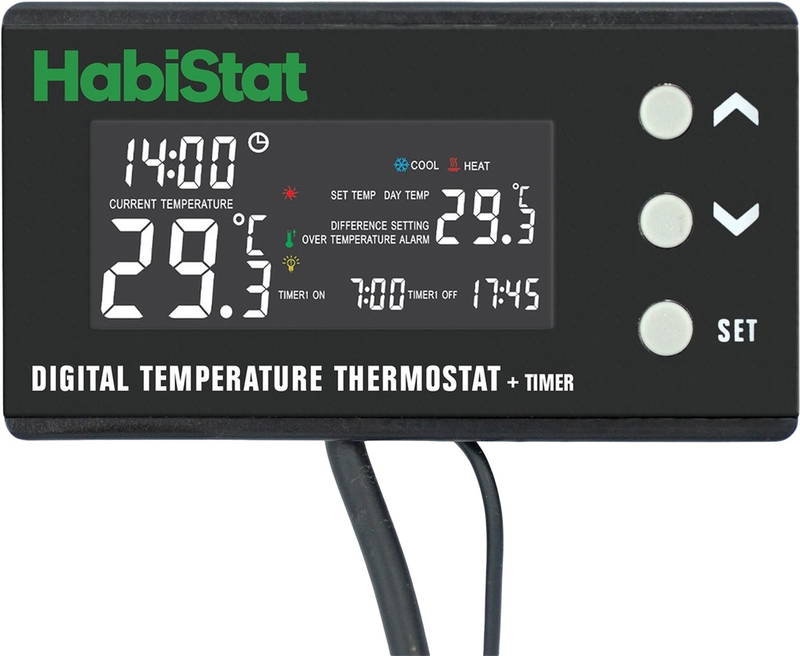 Digitale temperatuur thermostaat timer 600 watt Habistat - Habistat