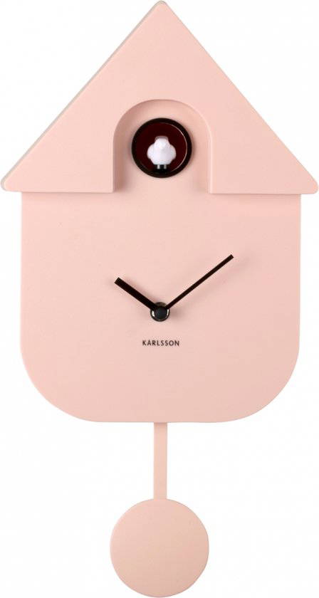 Hortus Wall clock Modern Cuckoo ABS VII Hortus - Hortus - Roze