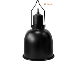 Dome e27 fitting 14 cm zwart Repto - Repto