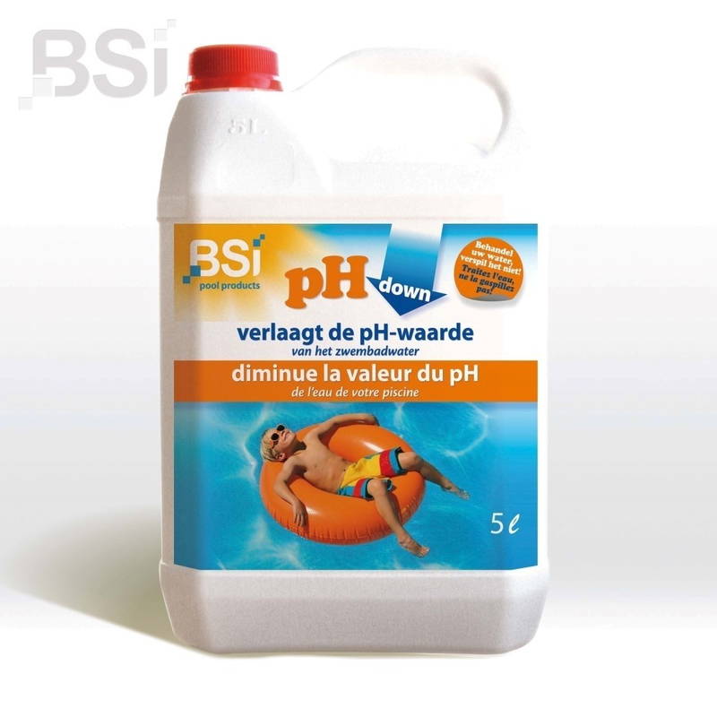 Bsi Ph down liquid 5 liter Zwembadonderhoud BSI - Bsi