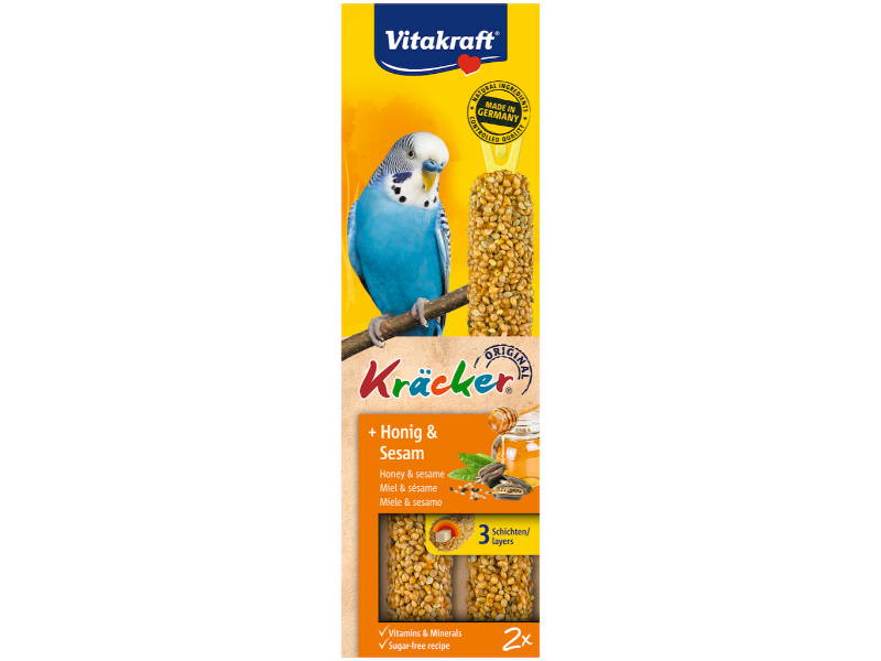 Vitakraft honing/sesam-kracker parkiet 2in1 Gebr. de Boon Vitakraft - Vitakraft