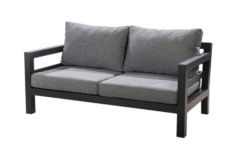 Midori sofa 2 seater aluminium black/panther black Yoi - Yoi - Zwart