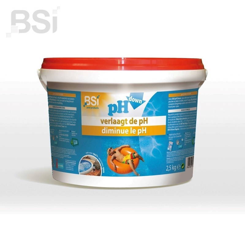 Bsi Ph down poeder 2,5 kg Zwembadonderhoud BSI - Bsi
