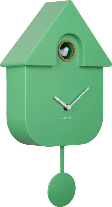 Hortus Wall clock Modern Cuckoo ABS VIII Hortus - Hortus - Groen