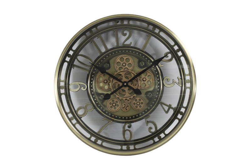 Countryfield Wandklok rond Norris S brons Countryfield - Countryfield - Bruin