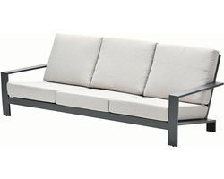 Garden Impressions Lincoln 3-zits Loungebank Carbon Black - - Zwart