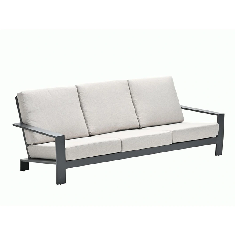 Garden Impressions Lincoln 3-zits Loungebank Carbon Black Garden Impressions - Garden impressions - Zwart