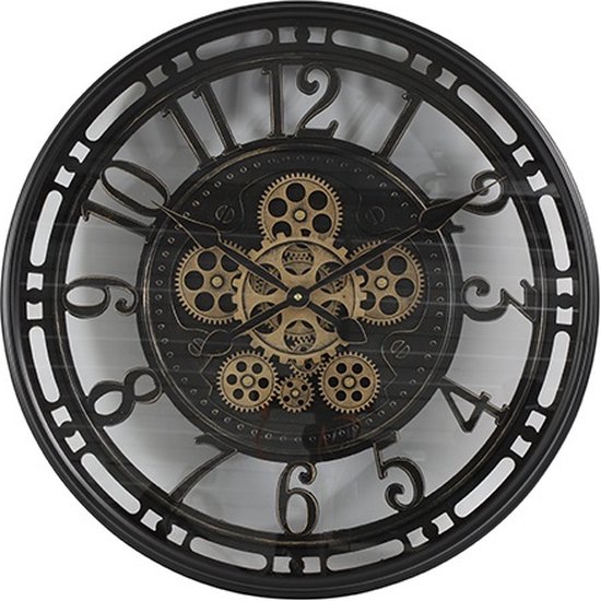 Countryfield Wandklok rond Norris S - - Zwart