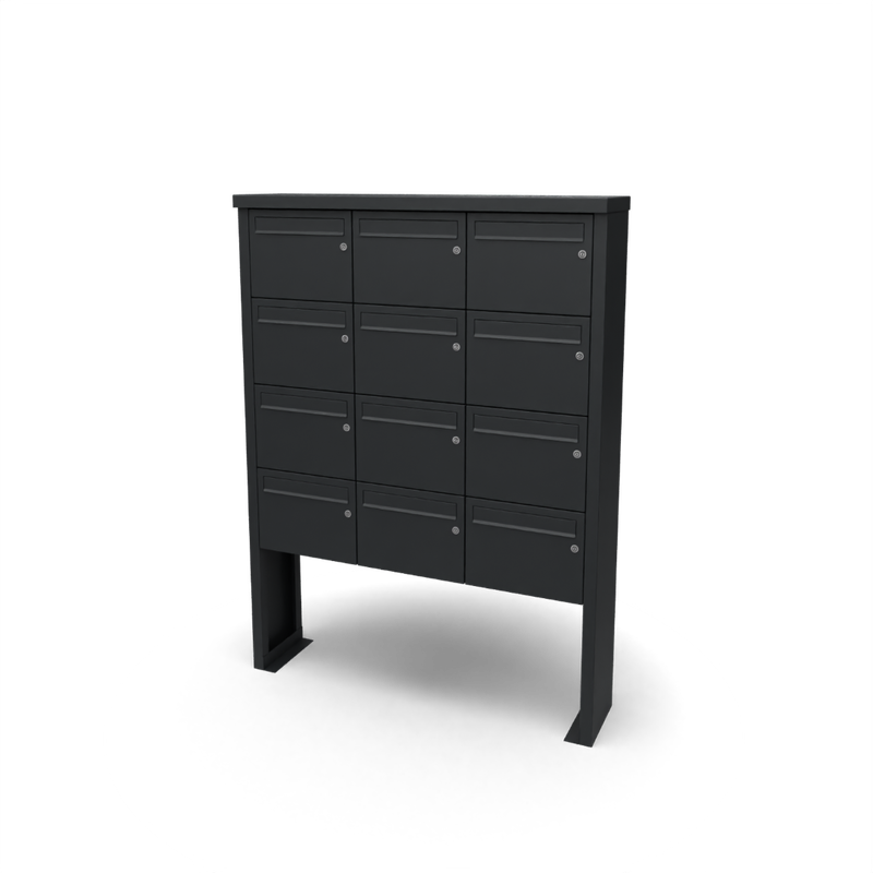 Geroba Multibox brievenbus 3 breed 4 hoog I Geroba - Geroba - Zwart