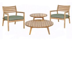 Buitengewoon de Boet Dienten Loungeset 4dlg - - Bruin