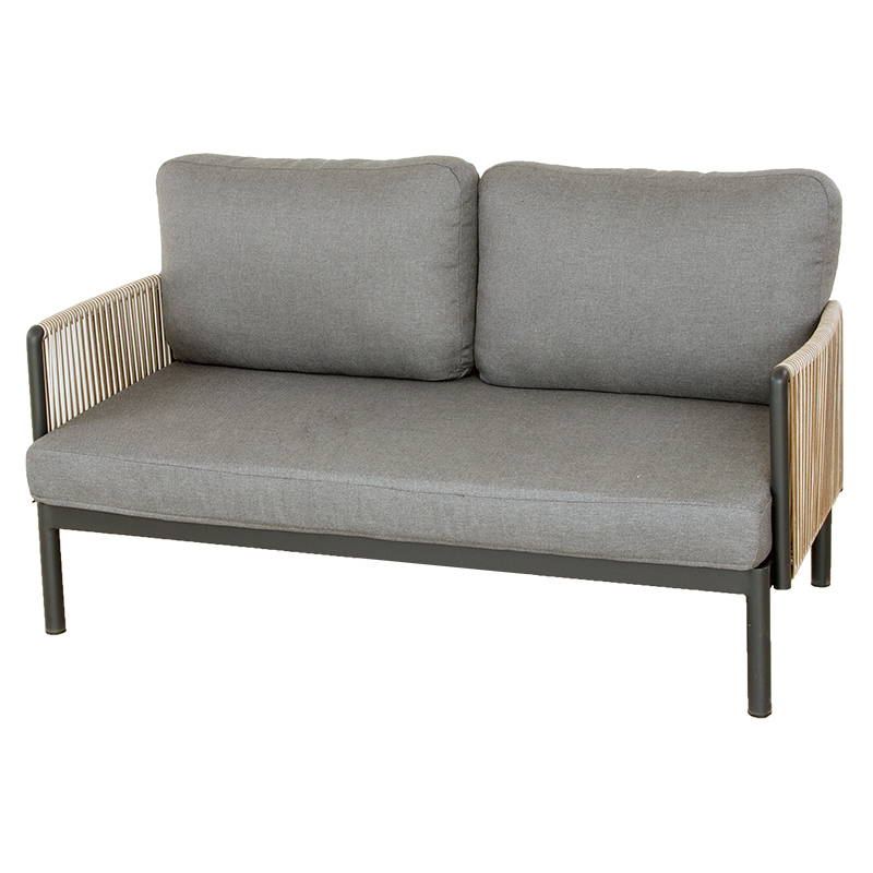 Oosterik Home Sidney lounge 2-zitsbank midnight grey B 150 x D 79 x H 73.5 cm Oosterik Home - Oosterik home - Grijs