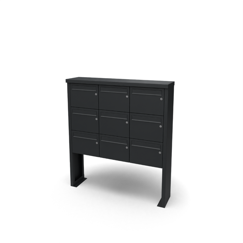 Geroba Multibox brievenbus 3 breed 3 hoog I Geroba - Geroba - Zwart