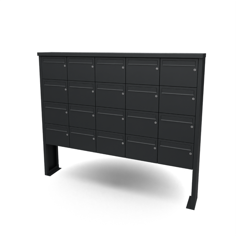 Geroba Multibox brievenbus 5 breed 4 hoog I Geroba - Geroba - Zwart