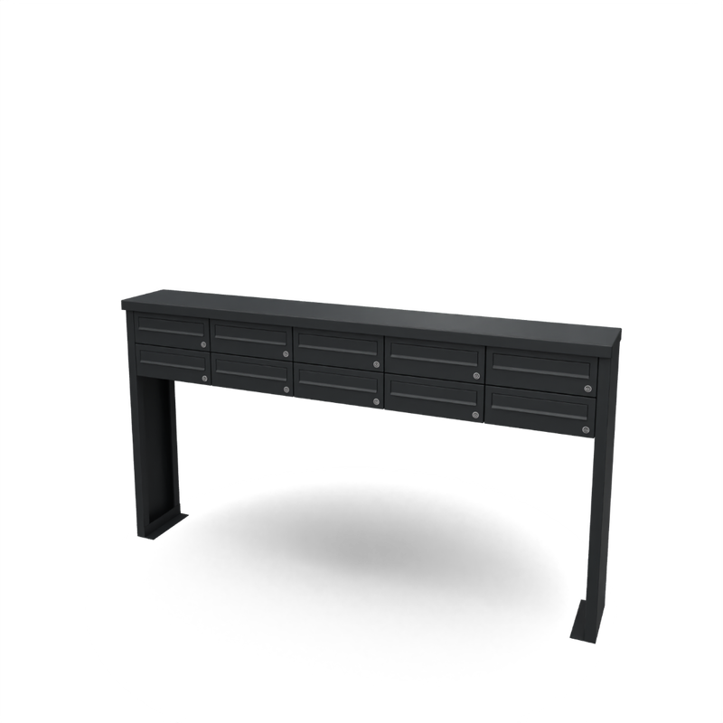 Geroba Multibox brievenbus 5 breed 2 hoog II Geroba - Geroba - Zwart