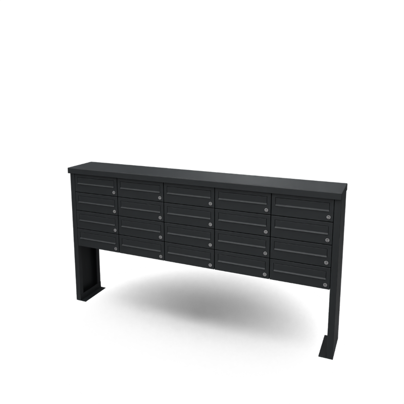 Geroba Multibox brievenbus 5 breed 4 hoog II Geroba - Geroba - Zwart