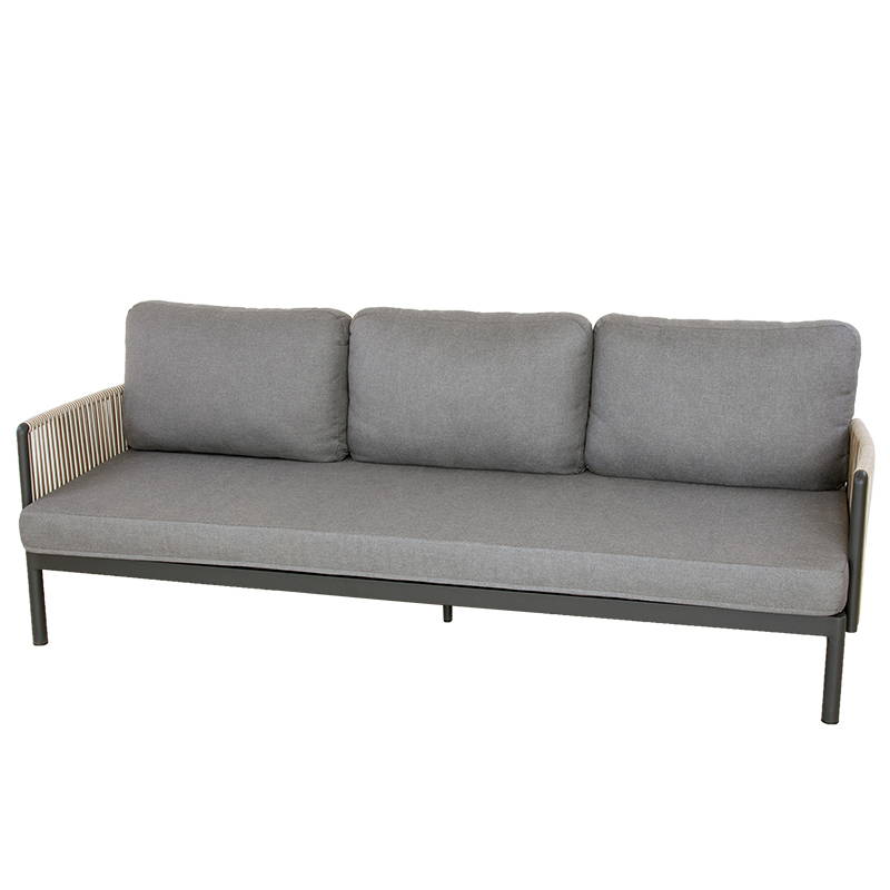 Oosterik Home Sidney lounge 3-zitsbank midnight grey B 220 x D 79 x H 73.5 cm Oosterik Home - Oosterik home - Grijs