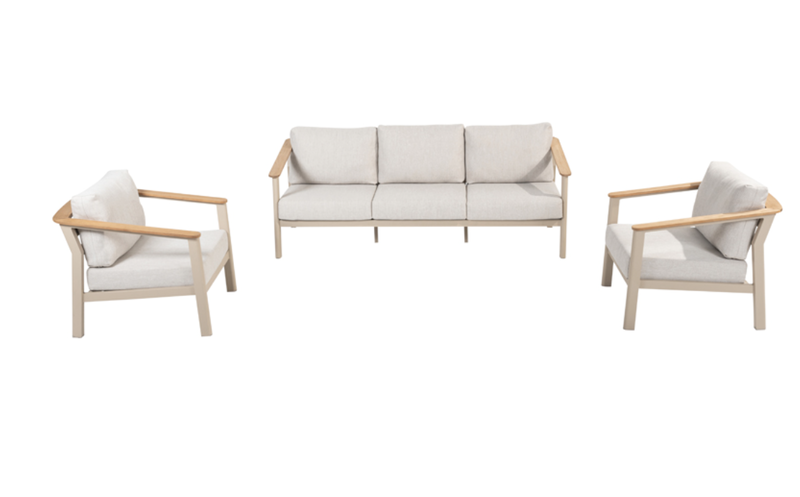 Taste Olivia loungeset 3-zits lounge bank 2x lounge stoel Taste Taste - Latte - Taste - Bruin