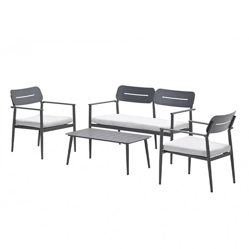 Garden Impressions Morella Sofa Loungeset Carbon Black/Valley Sand Garden Impressions - Garden impressions