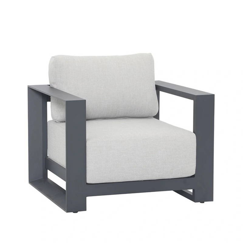 Garden Impressions Levanto Lounge Fauteuil Carbon Black Garden Impressions - Garden impressions - Grijs