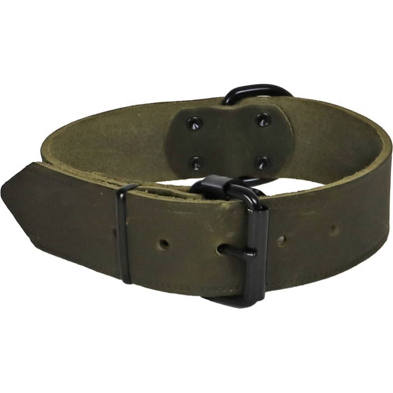 Halsband soft leder 30mm/40cm Gebr. de Boon - Gebr de boon - Groen