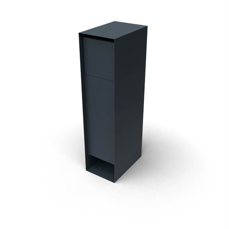 Geroba Pakun Brievenbus Antraciet L30 x B45 x H120 cm Geroba - Geroba - Grijs