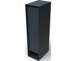 Geroba Pakun Brievenbus Antraciet L30 x B45 x H120 cm - - Grijs