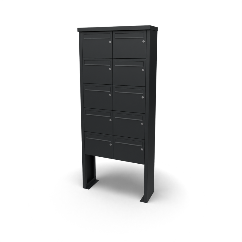 Geroba Multibox brievenbus 2 breed 5 hoog I Geroba - Geroba - Zwart