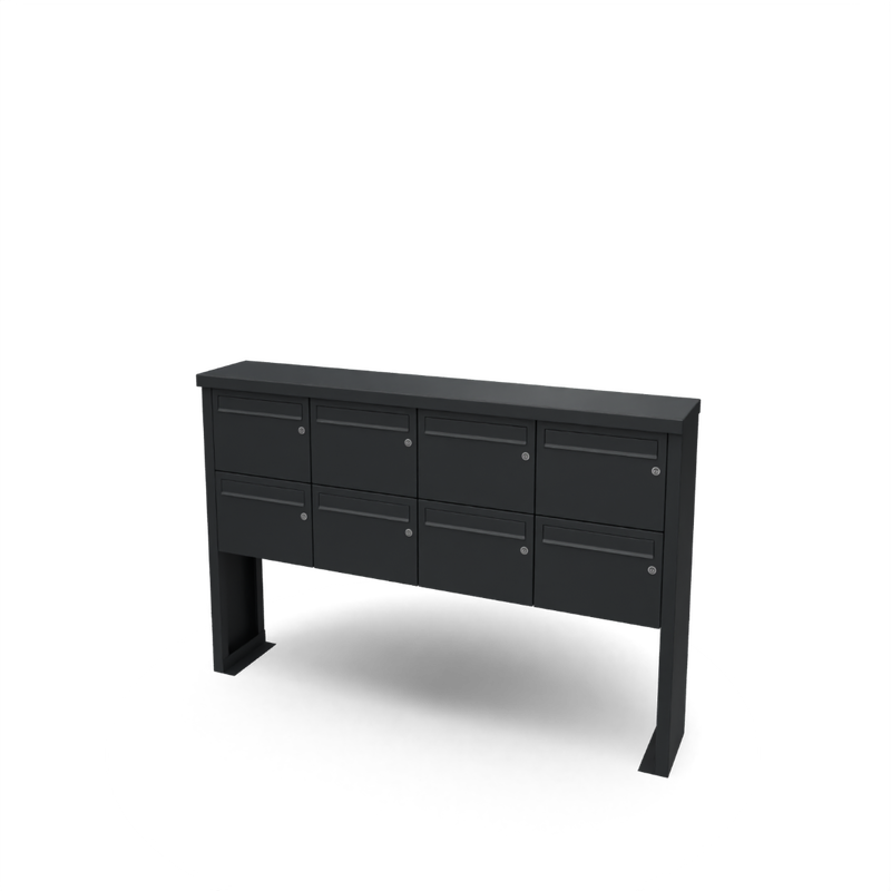 Geroba Multibox brievenbus 4 breed 2 hoog I Geroba - Geroba - Zwart