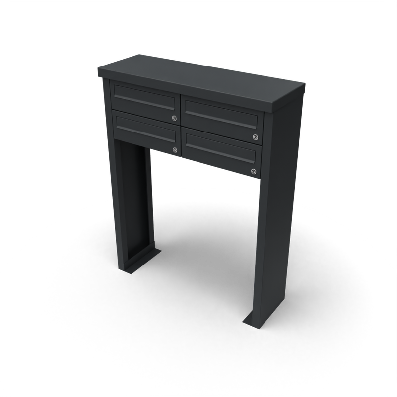 Geroba Multibox brievenbus 2 breed 2 hoog I Geroba - Geroba - Zwart