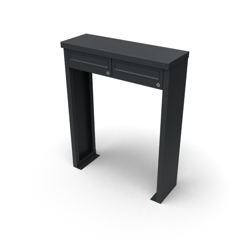 Geroba Multibox brievenbus 2 breed 1 hoog Geroba - Geroba - Zwart